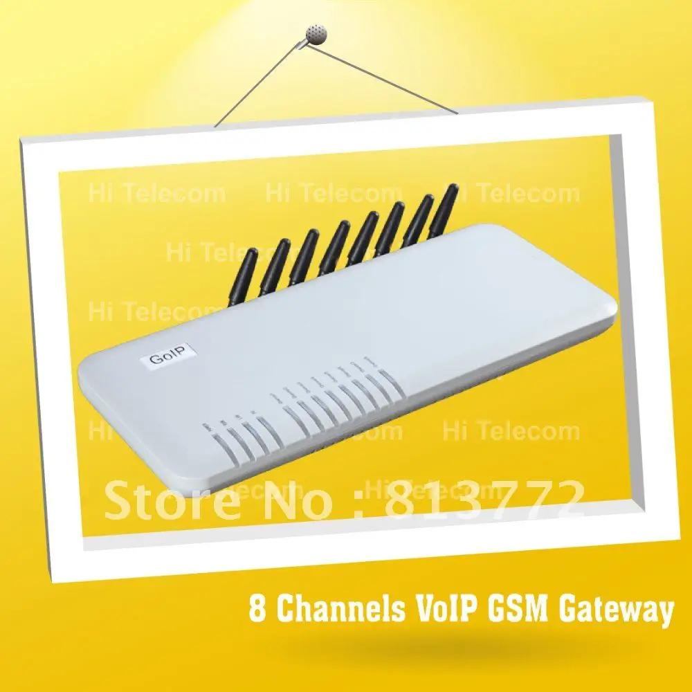 Бесплатная доставка 8 портов gsm шлюз voip asterisk \ sip скайп телефон |