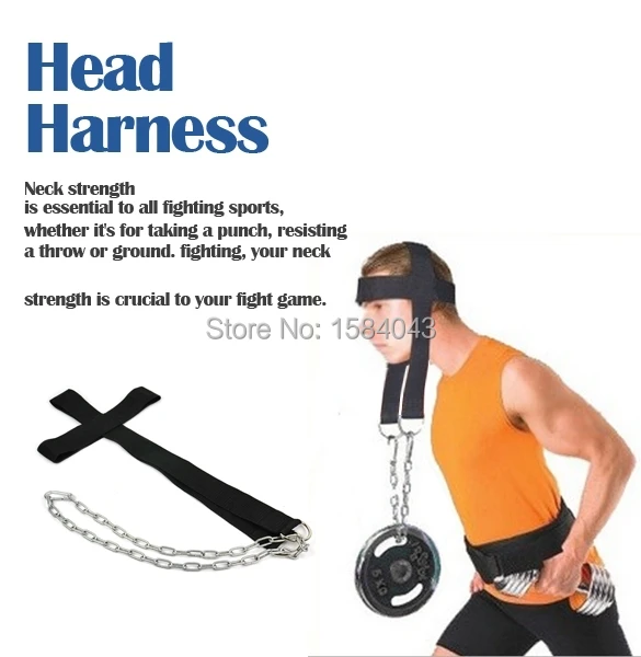Nylon Head Harness Neck Strength Head Strap Weight Lifting Exercise Fitness Belt 