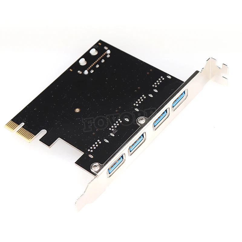 1 комплект Профессиональный 4 порта PCI-E к USB 3,0 концентратор PCI Express карта расширения адаптер 5 Гбит/с скорость для рабочего стола