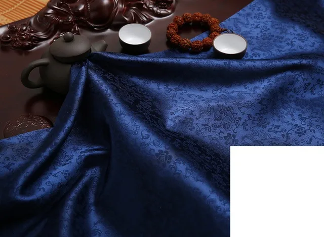 120cm*100cm Dark Blue Antique Silk Cloth Dragon Super Soft Silk Brocade  Fabric Clothing Cos Diy Quality Fabric - Fabric - AliExpress