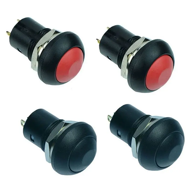 Red On-Off Latching Large Button Push Switch SPST