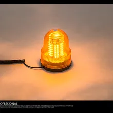 72 аварийные светодиодные светильники для транспортного средства вспышка стробоскоп и вращающийся Маяк Предупредительная сигнализация Янтарная DC12V-24V 8 Вт