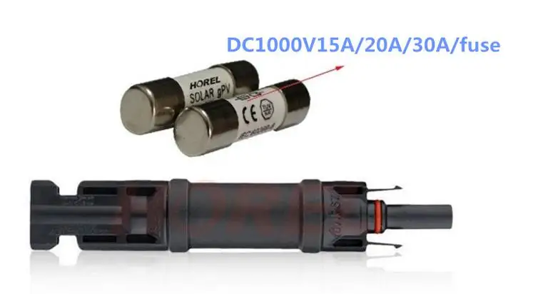 Potencia de ley 3 un MC-4 solar Accesorios Fusible De Enchufe diodos de entrega rápida Potencia de ley 3 un MC-4 solar Accesorios Fusible De Enchufe diodos de entrega rápida