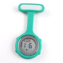 Цифровые Спортивные медсестры часы доктор портативный брелок броши для часов Силиконовые туники батареи медицинские медсестры часы кварцевые с зажимом