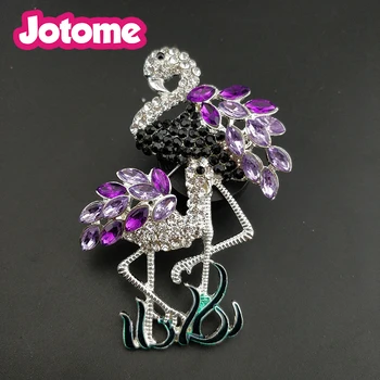 

10pcs/lot vintage style 80mm flamingo acrylic Australian animal large brooch pins