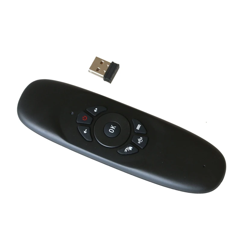 Беспроводная игровая клавиатура Wechip C120 Fly Air mouse, Android пульт дистанционного управления, перезаряжаемый 2,4 ГГц для Smart tv box/Mini PC/tv