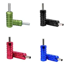 YILONG алюминиевый сплав 4 шт 22 мм Татуировка ручка с задней принадлежности для тату-машинки рукоятка пистолета трубка 4 вида цветов