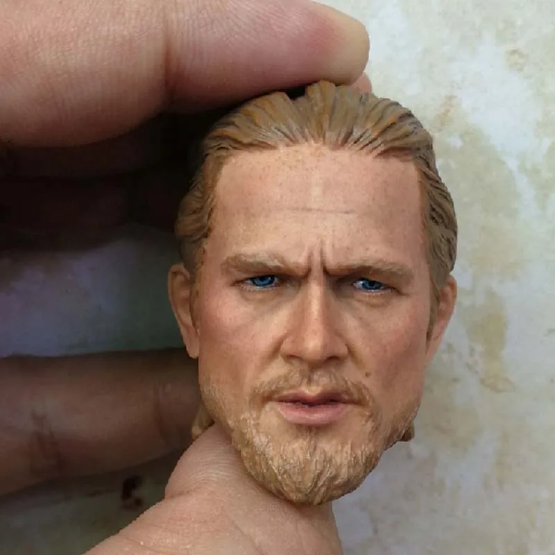 Коллекция 1/6 масштаб Мужская голова Scuplt модель Сыны Анархии Charlie Hunnam резная для 12