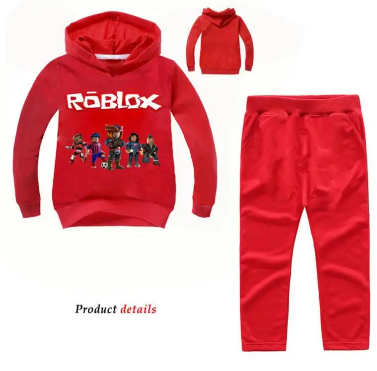 

Boys Kids Clothes Sweatshirts Sets Baby Girls Clothes Outfits Hoodies+Pants 2pcs Suits Cartoon Roblox Children Clothing Sets