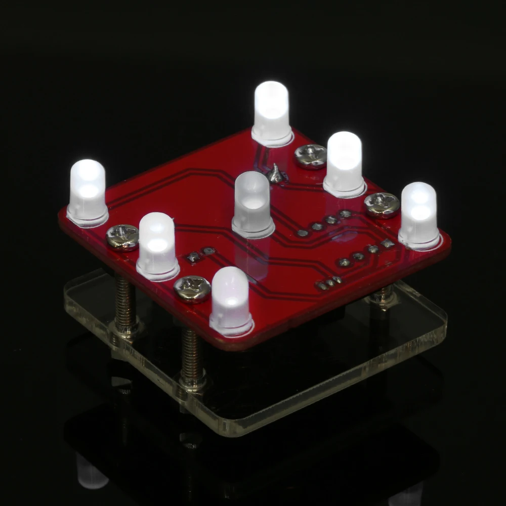DIY качели тряски LED кости комплект модуль с небольшой вибромотором|Детали и