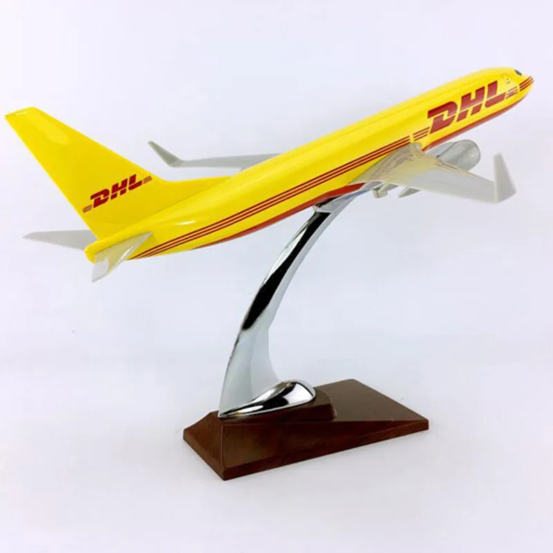 30 см 1: 230 весы Boeing B737-800 модель DHL экспресс-доставка Авиакомпания с базовым сплавом самолет Коллекционная домашняя коллекция