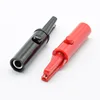 Type de bouton poussoir Alligator complet | 2 pièces 4mm rouge noir pour multimètre professionnel, conforme HIRSCHMANN AK10 ► Photo 2/4