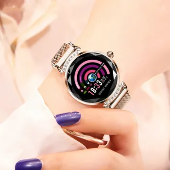 

H2 Smart watch Waterproof Women ladies fashion Smartwatch Heart rate monitor Fitness Tracker For android and IOS