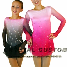 Лидер продаж, платье для фигурного катания на заказ для детей, модные новые Брендовые платья для катания на коньках для девочек, DR3584