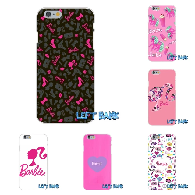 Kawaii Pink Barbie Art Wallpaper Soft Silicone Cell Phone Case Cover