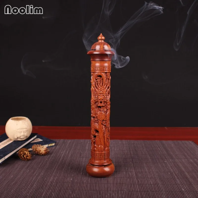 NOOLIM эбеновая деревянная скульптура дракона палочки с ладаном курильница ручной