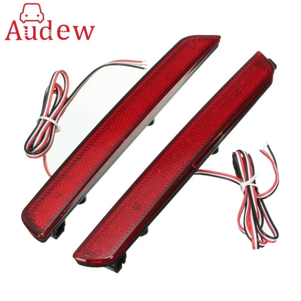 

2x Car Rear Bumper Reflectors Tail Brake Stop Running Turning Light For Mazda 3 04-09 Parking Warning Night Driving Fog Lamp