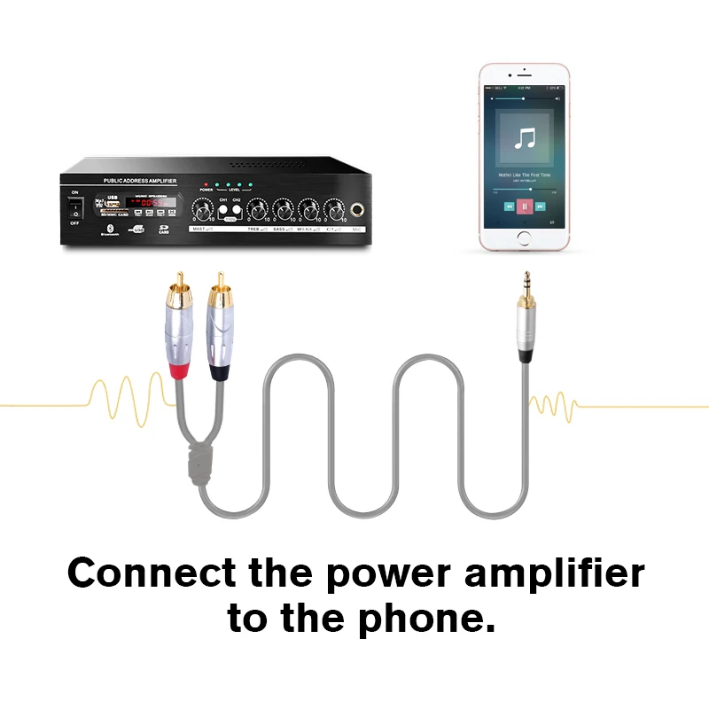 Soundking Многофункциональный RCA кабель от 2rca до 3 5/6 35 мм аудио rca 5 мм/6 разъем папа