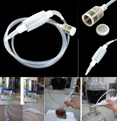 

Homebrew Siphon Beer Wine Making Brew Durable Stainless Steel Filter Equipment L