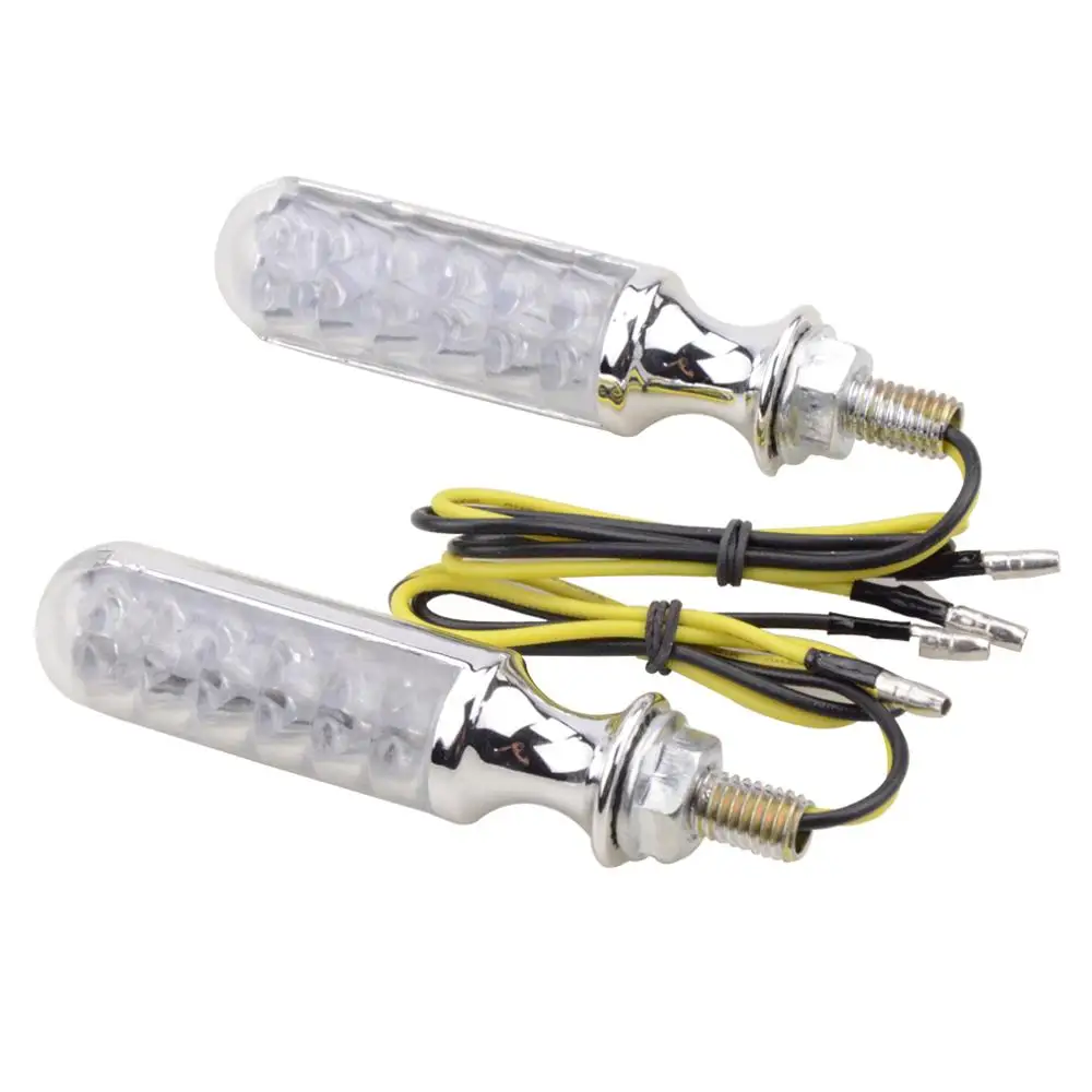 

GOOFIT Universal Motorcycle Indicator Turn Signal light with 12 pcs LED for Scooter ATV Bicycle J065-807