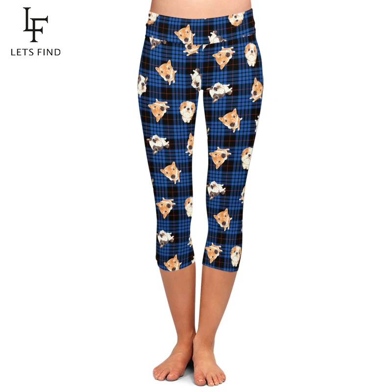 Fashion Women Capri Leggings Elastic Animals Print Dog Digital Printed Mid-Calf Pants High Waist Plus Size Hot Sale Fashion Women Capri Leggings Elastic Animals Print Dog Digital Printed Mid-Calf Pants High Waist Plus Size Hot Sale