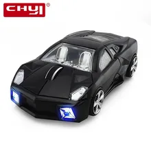 CHYI 2,4 GHz беспроводная мышь Супер спортивная машина 2,4 Ghz Racing Coupe GT Roadster оптическая мышь регулируемая 1600 dpi для ПК ноутбука рабочего стола