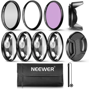 

Neewer Professional UV CPL FLD Lens Filter+Close-up+1 +2 +4+10 Accessory Kit For Canon/Nikon