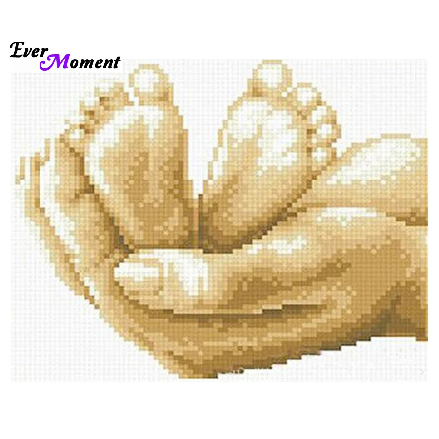 

3D DIY Diamond Painting Hand and Baby Feets Full Mosaic Diamond Embroidery Icons Cross-Stitch House Decoracao ASF289