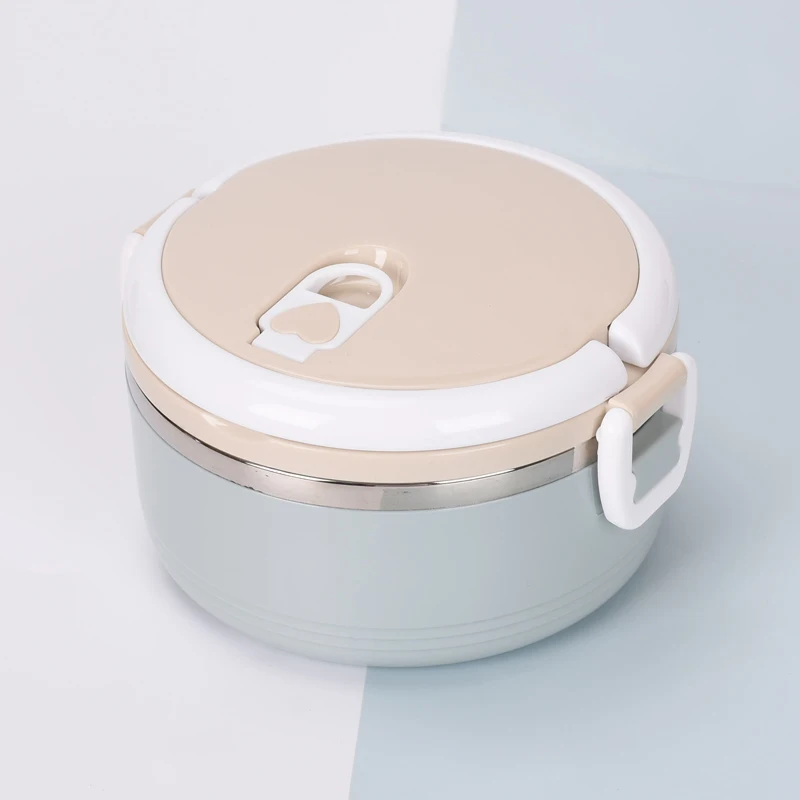 1/2/3 Layers Portable Lunch Box 304 Stainless Steel Lunch Boxes Tableware Bento Box for Kids Leak-Proof Thermos Food Container - Цвет: 1 layer