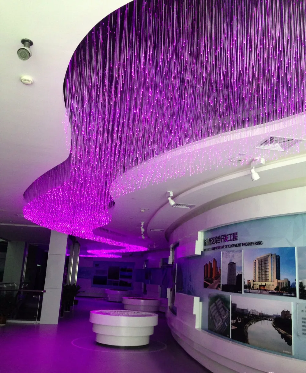 20 Вт RGB LED волоконно оптический комплект освещения двуглавый экспорт гибкий 0 75 мм