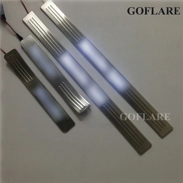 

led door sill protector strip for Mercedes Benz W204 S204 X204 W203 accessories illuminated door sills scuff plates threshold