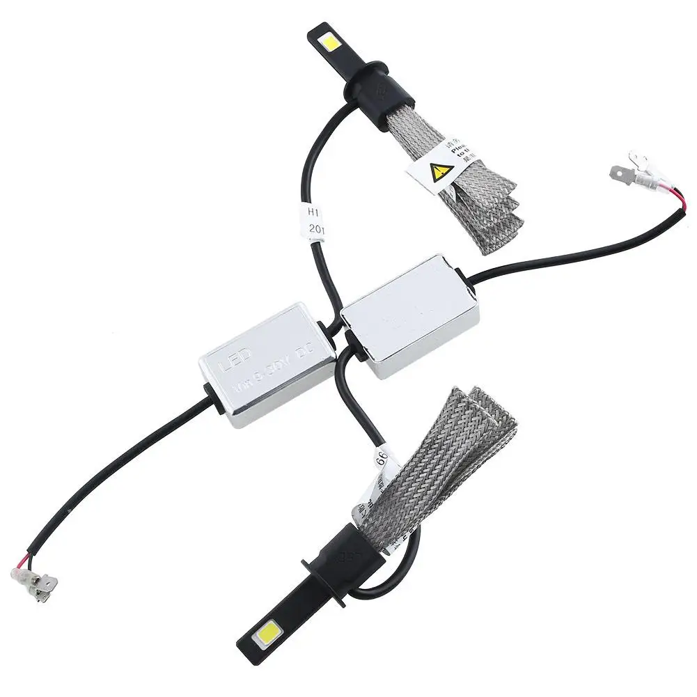

2Pcs Car LED Headlight Kit 40W 5000LM H1 LUXEON Driving Kit Head 6000K Bulb