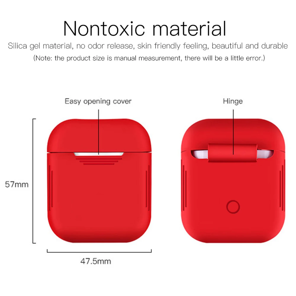 Мягкий силиконовый чехол s для Airpods беспроводных наушников ультратонкий