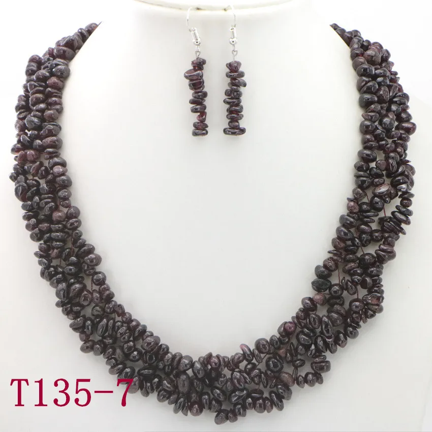 7 Natural Pomegranate beads Necklace for mom daughter necklace  personalized mom Necklace floral necklace friendship necklace (3)