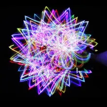 4-light fidget spinner Rainbow LED Rave Orbital Orbit Light Show hand spinner
