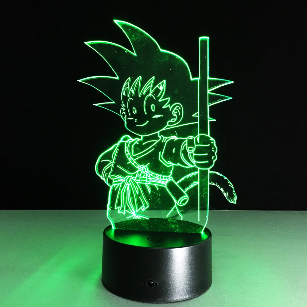 

Superhero Dragon Ball Son Goku 3D Lamp Led RGB Night Light for Children Birthday Cartoon Light Decoration Action Figure Kids Toy