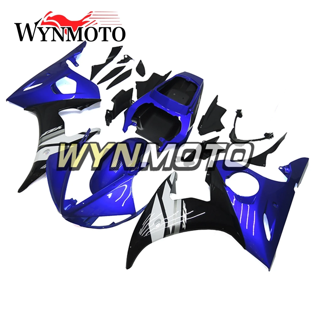 

Complete Fairings Kit For Yamaha R6 03-04 2003 2004 Injection ABS Plastics Bodywork Motorcycle Cowlings Frames Blue Panels Cover