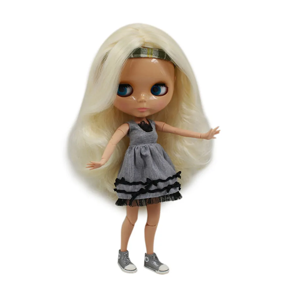 Куклы ICY DBS Blyth 1/6 bjd кремовые белые волосы без челки для девочки подарок сделай сам