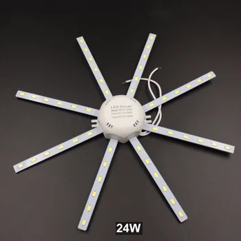 

220V 12W /16W / 24W LED Bulb Plate Energy Saving Lamp PCB Board Modified Light Source Ceiling Lamp Tube Octopus Lights