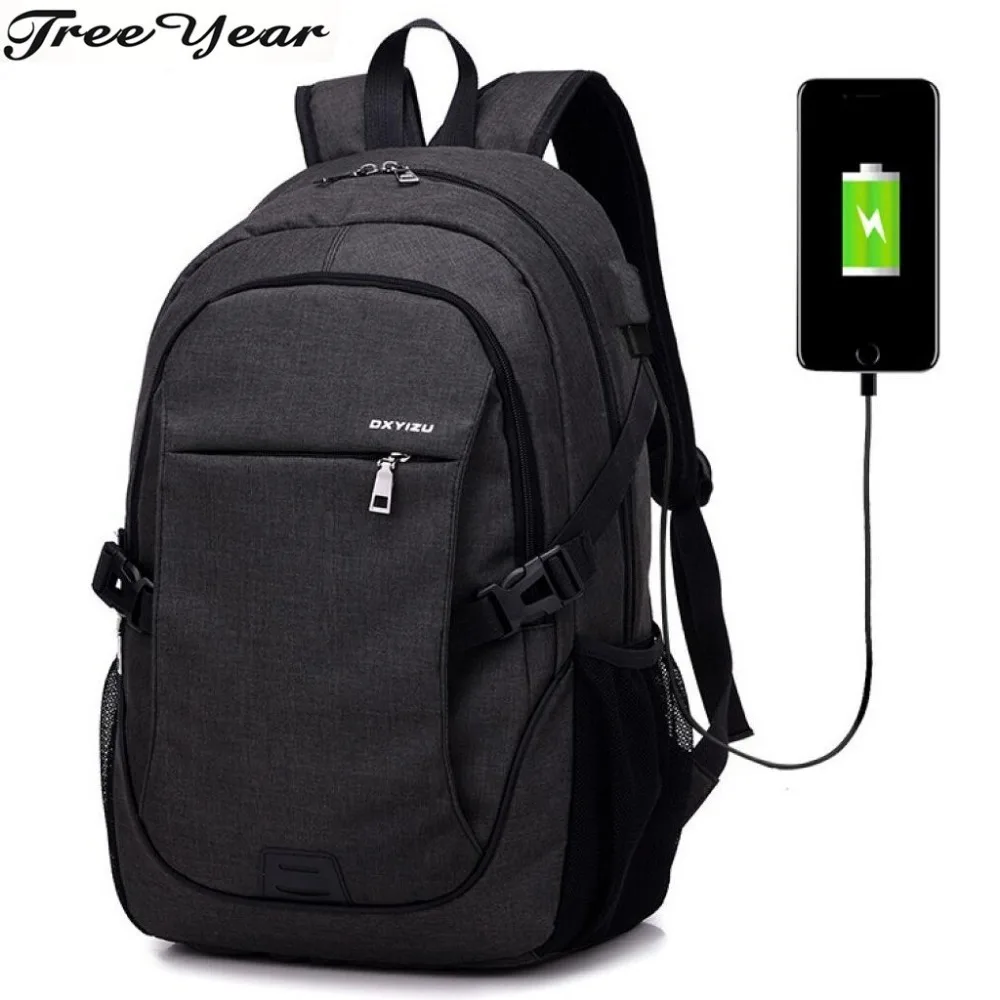 

2018 Male Nylon Waterproof Travel Backpack Schoolbag mochila Fashion Brand USB Charging Men Backpack 15inch Laptop Bag Backpacks