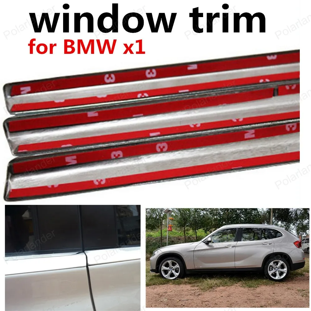 Car Styling Stainless steel Decoration Strip window trim For B MW x1