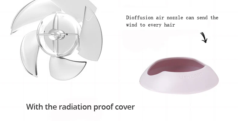 Secador de Cabelo Secador de Cabelo para Cabelo Bonito Design Flor Cheiro para Cabelo Seco Rosa 8 Secador de cabelo bonito design flor cheiro