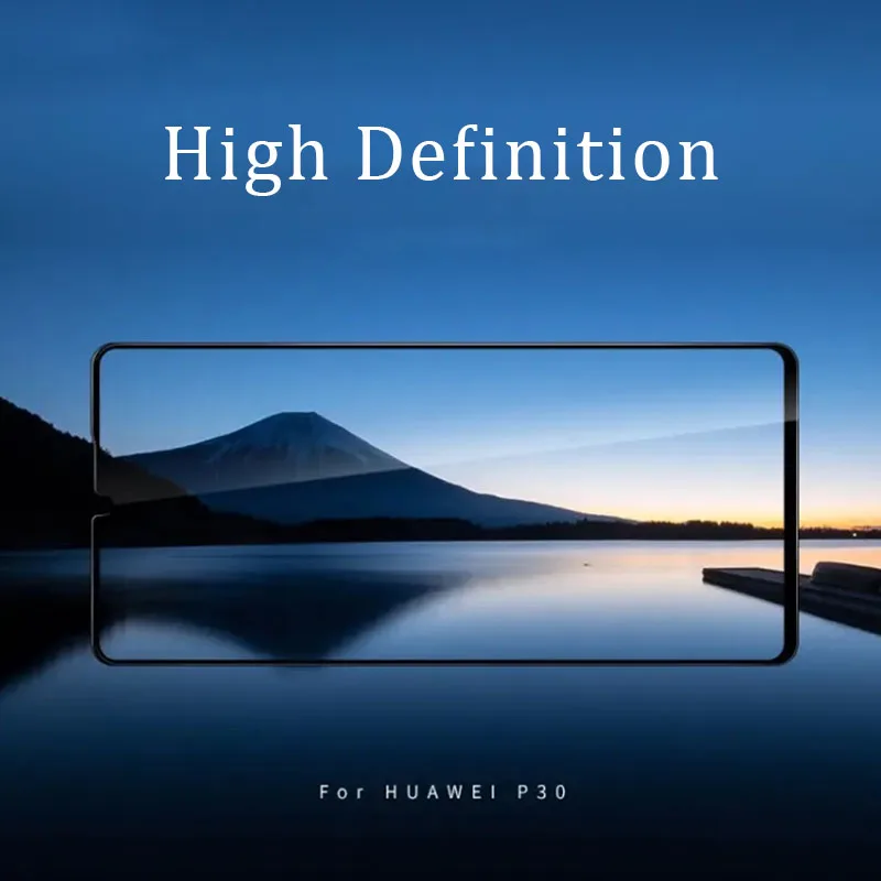 5d чехол из закаленного стекла с полным клеем для huawei p30 lite, защитный чехол для экрана, защитная пленка для телефона tremp on p 30 p30lite, светильник