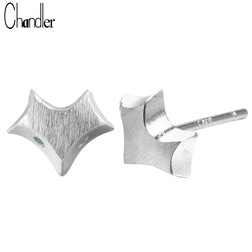 

Trendy White Solid 100% Real 925 Sterling Silver Cute Fox Head Stud Earrings For Women Matte Forest Animal Fashion Jewelry Gift