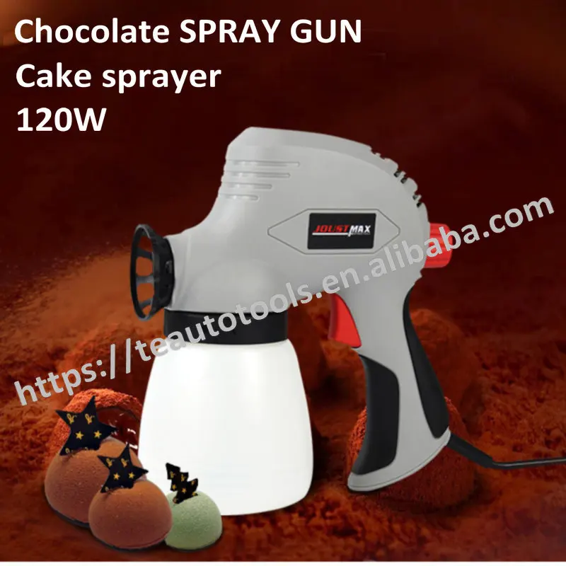 Chocolate liquid electric spray gun frosted turn sugar ice cream mousse
