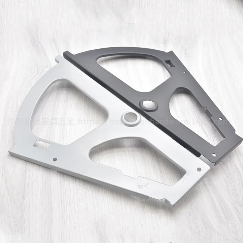 

1Pair Shoe Cabinet Hinges 2 Layer Flip Frame Hidden Movable Turning Rack Over Fittings Black/Gray