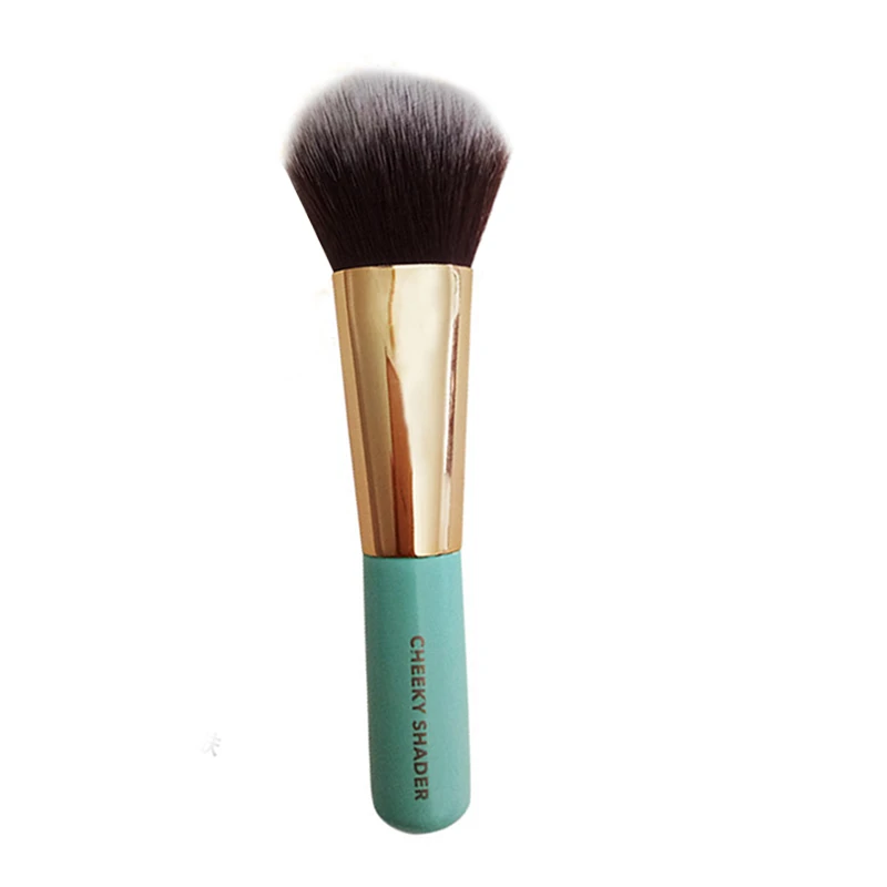 

BBL 1 Piece Green Cheeky Shader Perfect Professional Fluffy Precision Blush Powder Buffer Blending Bronzing Brush Make Up Brush