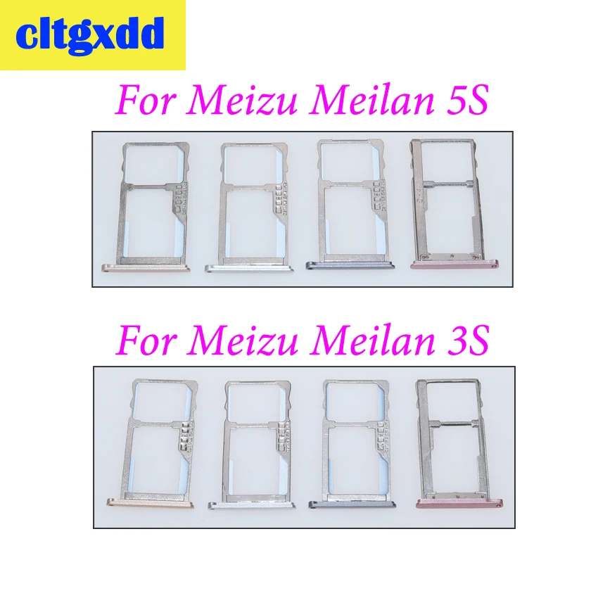 

cltgxdd SIM Card Slot Holder For meizu meilan 5s M5s 3S M3S Micro SD Card Slot Tray Socket Adapter Replacement Repair Spare Part
