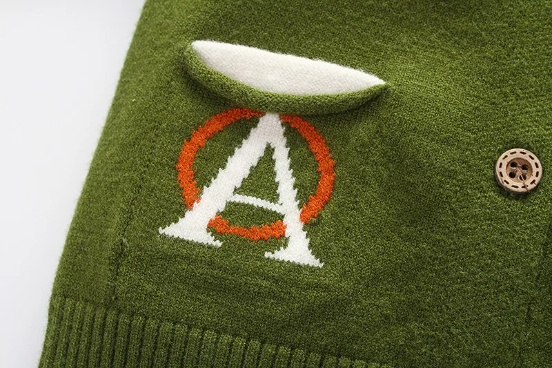 Fashion Letter Baby Sweater Long Sleeve O-Neck Cardigan For Boys Rabbit Hair Warm Soft Girls Sweater Autumn Baby Boys Clothing (10)