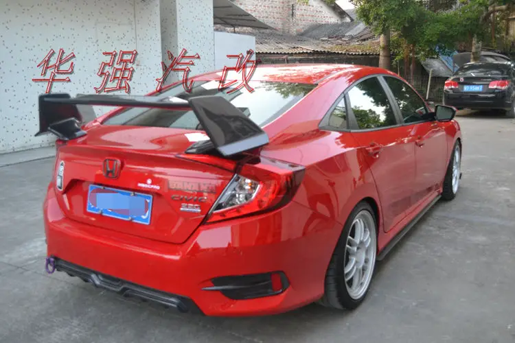 Fit for HONDA civic 2016 type r carbon fiber rear spoiler wing in